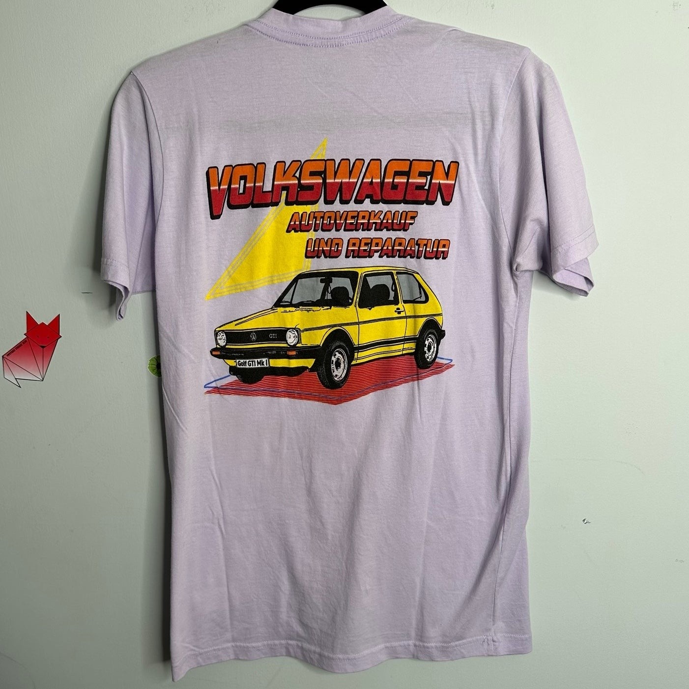 Volkswagen Golf Gti Mk I Autoverkauf Und Reparatur T-Shirt Ladies Size Medium